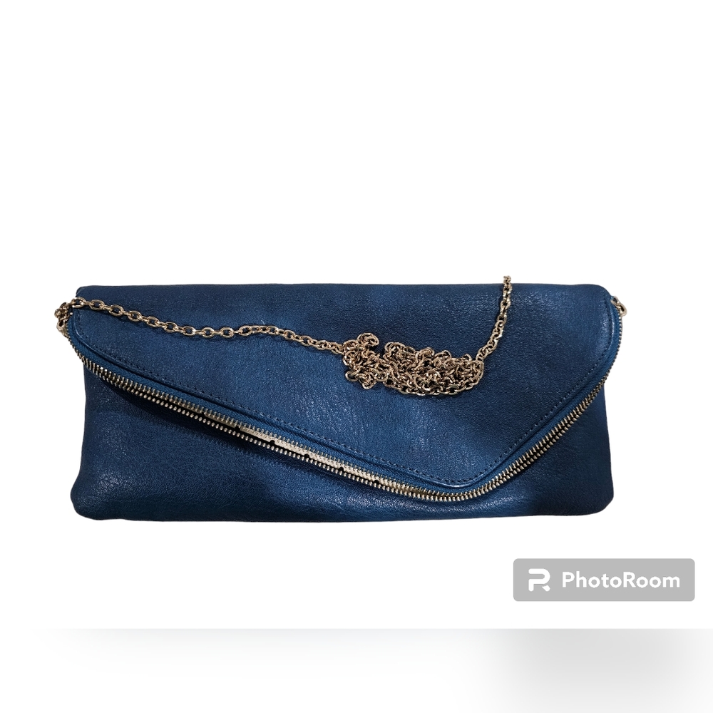 VEGAN Crossbody Urban Expressions Blue Clutch Bag